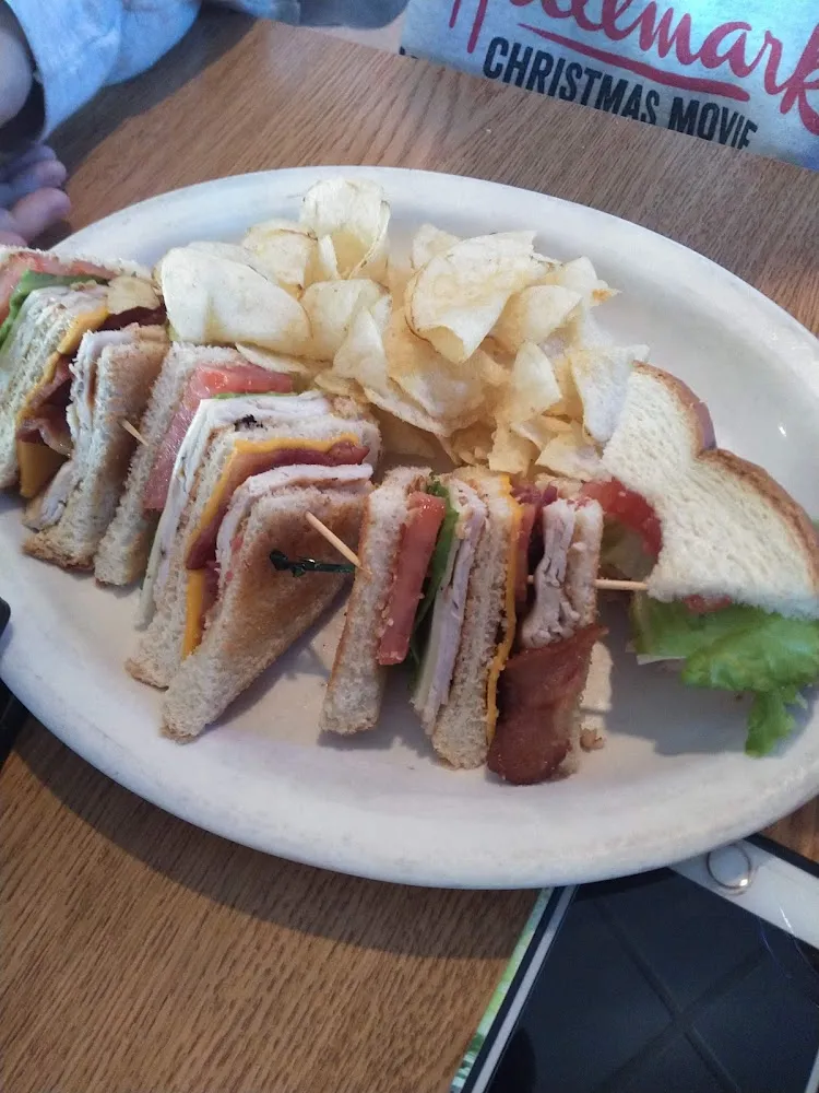 Turkey Club and Chips